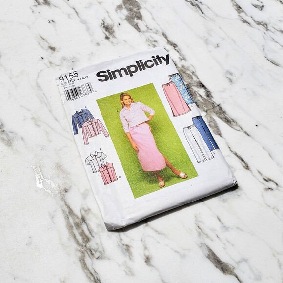 2000s Simplicity Sewing Pattern: Jacket, Vest, Skirt and Pants- Size 4, 6, 8, 10 - Picture 1 of 2